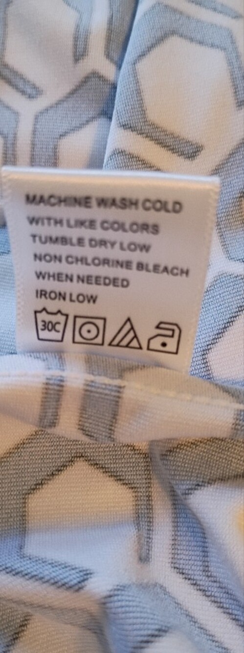 NWT Tail Mika Golf Dress Blue White Geometric Print Size Small - Picture 13 of 13